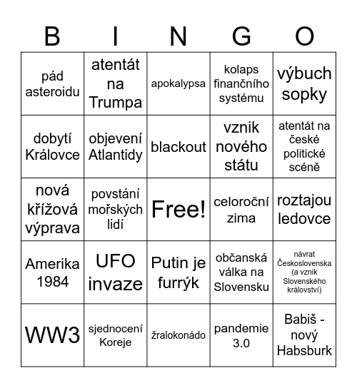 2025 bingo Card