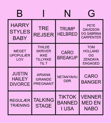 2025 Bingo Card