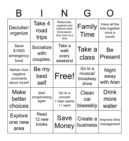 2025 Bingo Card