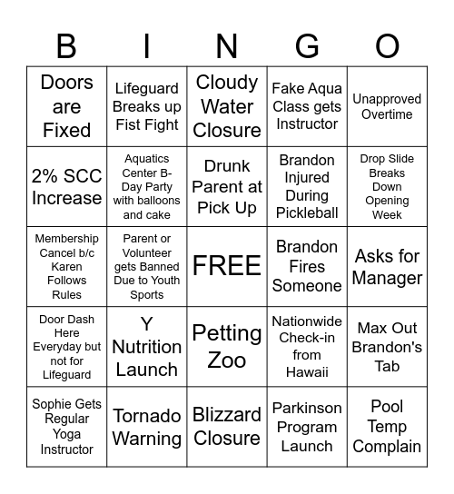 2025 GCY Bingo Card
