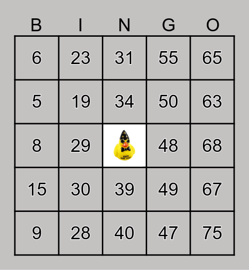 Q4 - Year End Bingo! Bingo Card