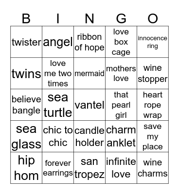 I Got Pearls  Bingo Card