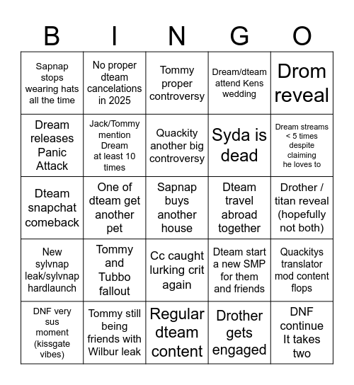 2025 CRIT BINGO Card