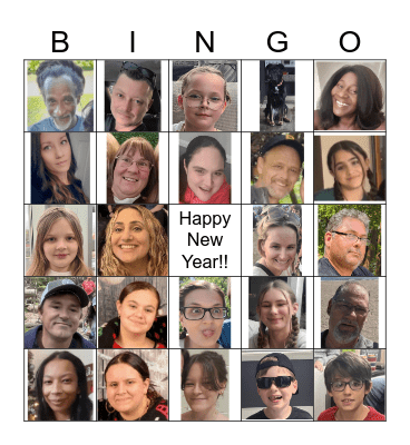 Happy New Year!! Bingo Card