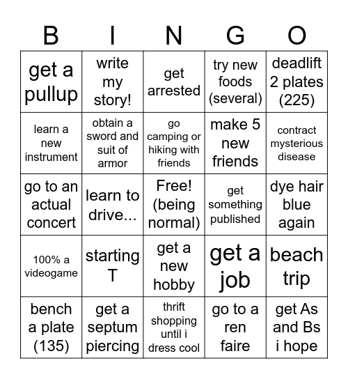 boingo 2025 Bingo Card