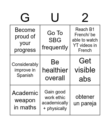 2025 Bingo Card