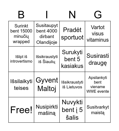 2025 mano bingo Card