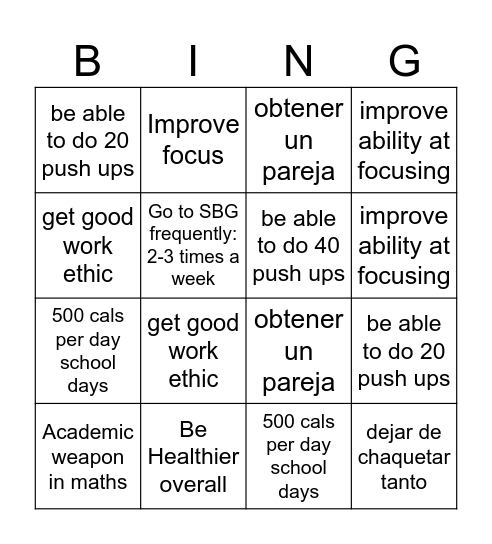 2025 Bingo Card