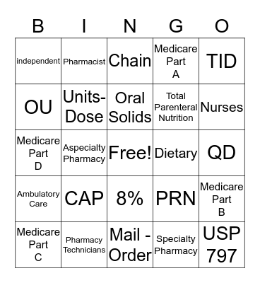 Bingo Chapter 2- 6 Bingo Card