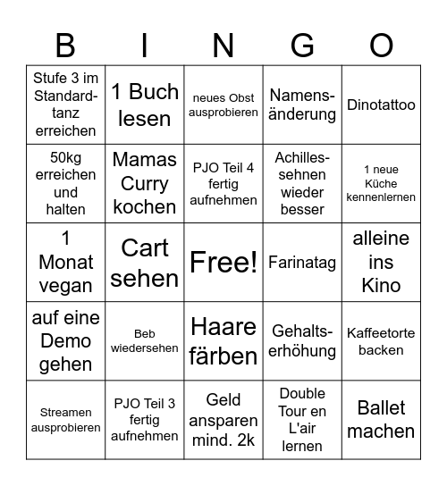 Casper 2025 Bingo Card