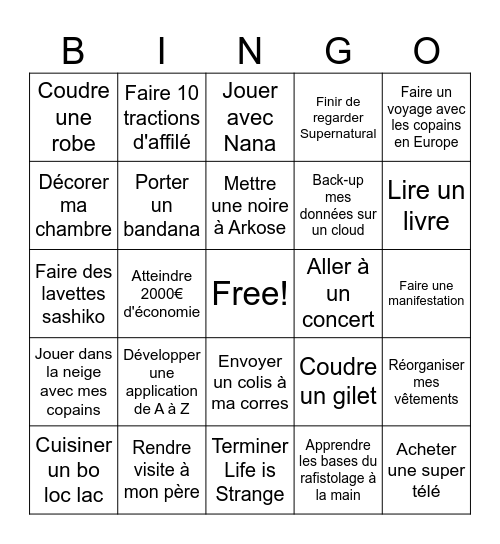 Bingo 2k25 Bingo Card