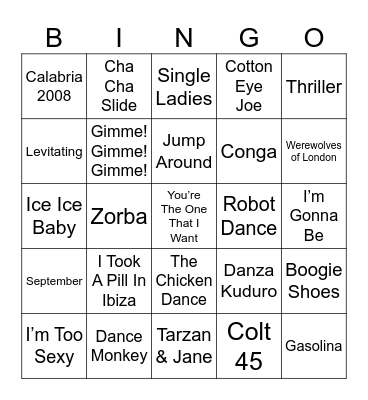 GREENGOS Bingo Card