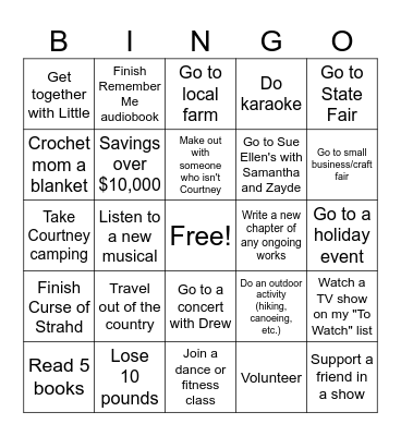 2025 BINGO Card