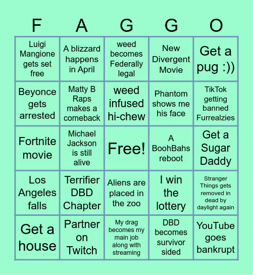 Chorbees 2025 Bingo Card Bingo Card