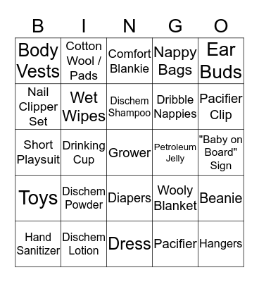 PEYTON Bingo Card