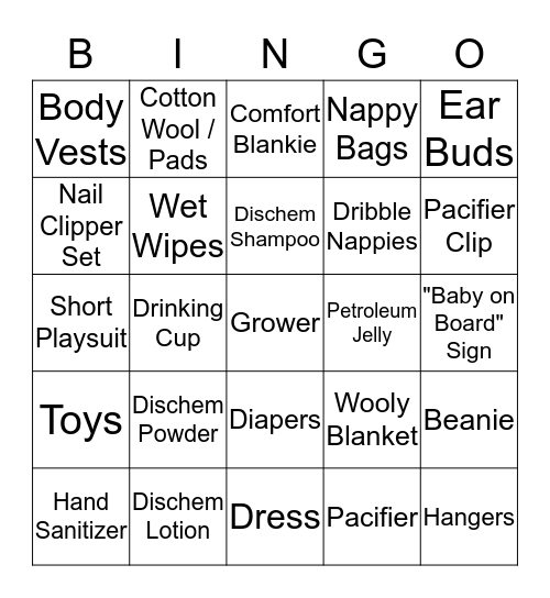 PEYTON Bingo Card