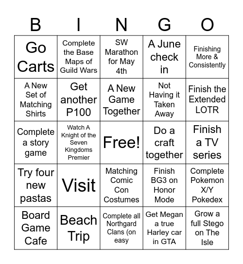 M&J 2025 Bingo Card