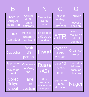 Prince yas - 2025 Bingo Card