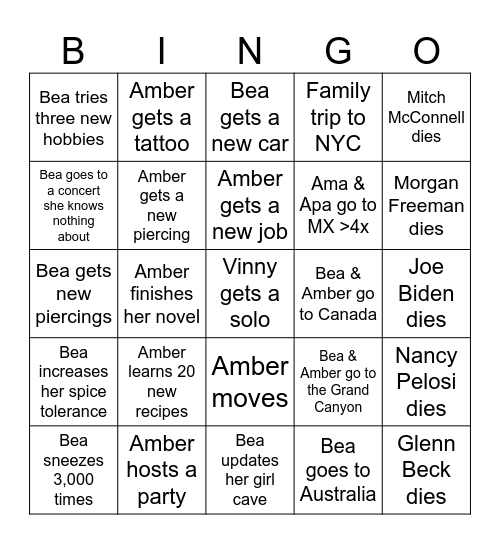 Solano Annual Bingo Card