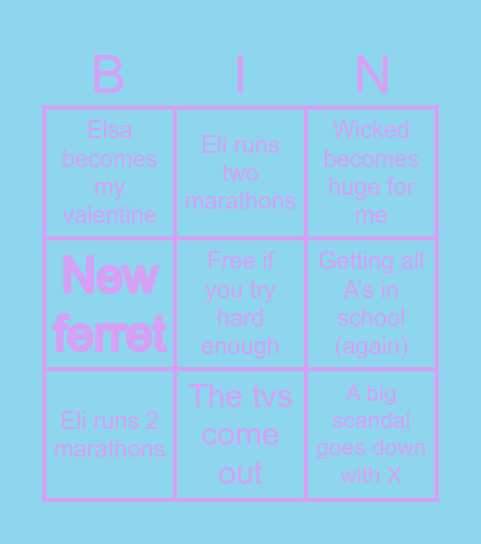 Gwen’s bingo board Bingo Card