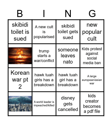 2025 BINGO Card