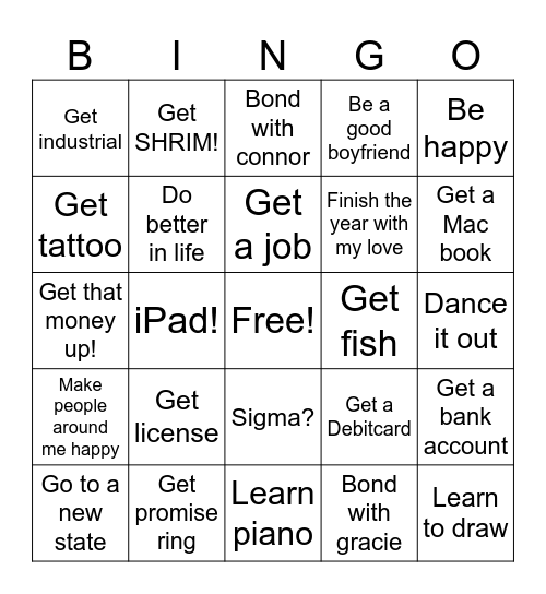 2025 Bingo Card