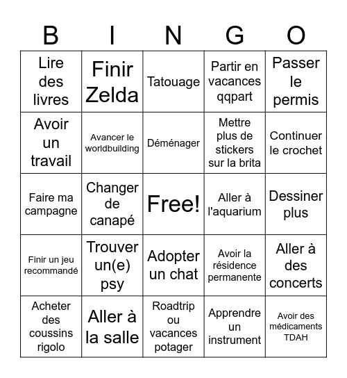 2025 Bingo Card