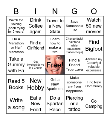 My 2025 Bingo Card Bingo Card