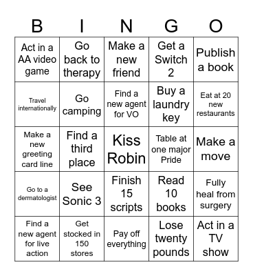 NY25 Bingo Card