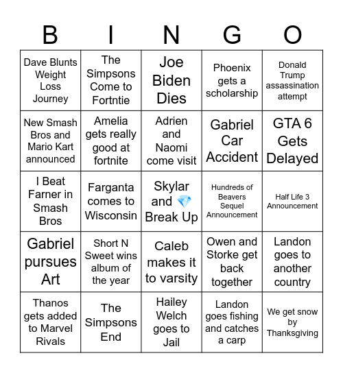 Bingo Card