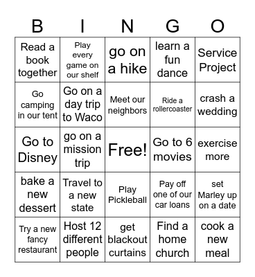 Tru & MA's 2025 BINGO Card Bingo Card