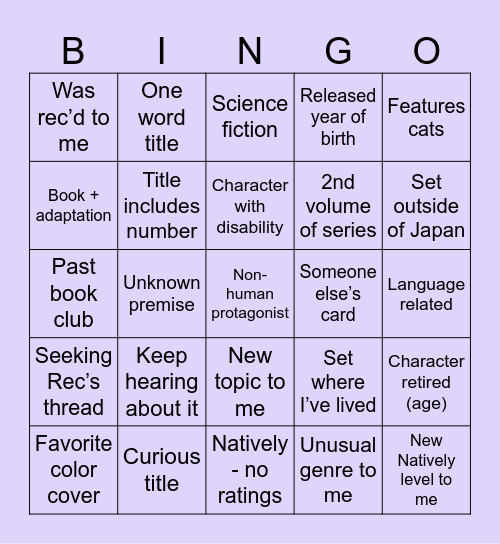 Learn Natively 2025 Bingo Card