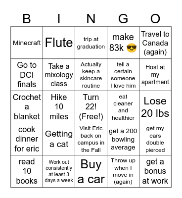 L’s 2025 Bingo Card
