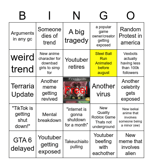 2025 BINGO Card