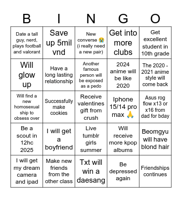 2025 bingo card Bingo Card