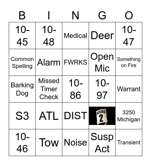 ROUND 2! Bingo Card