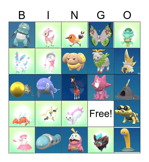 Shiny hunt bingo Card