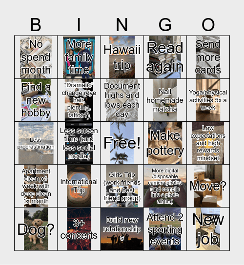 2024 Bingo Card Bingo Card