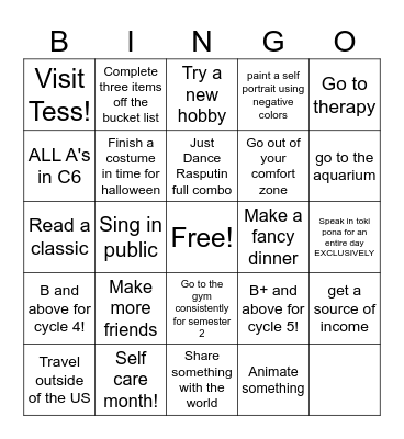 Bingo 2025 Bingo Card