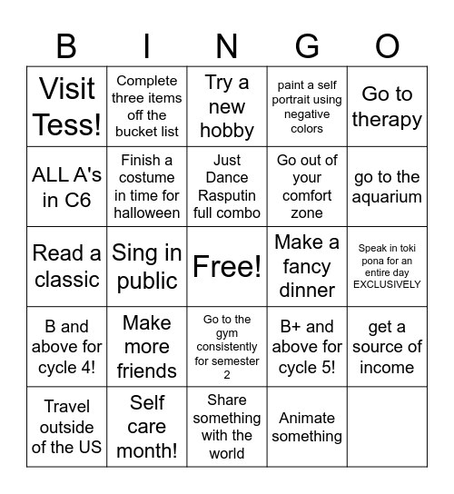 Bingo 2025 Bingo Card