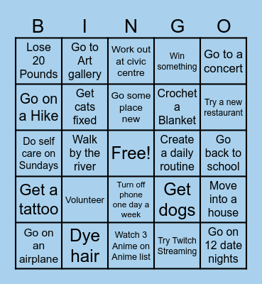 2025 Bingo Card
