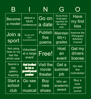 2025 BINGO CARD Bingo Card