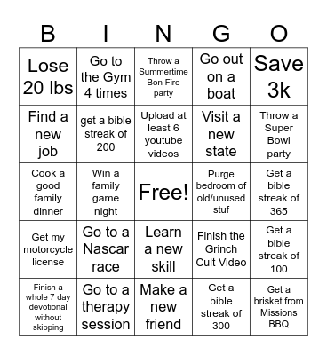 2025 BINGO Card