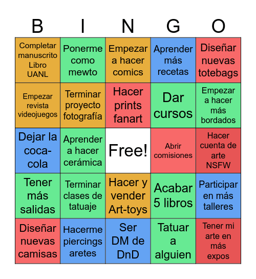 Toto metas 2025 Bingo Card