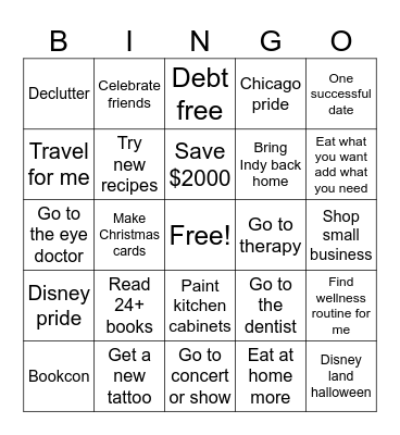 2025 Bingo Card