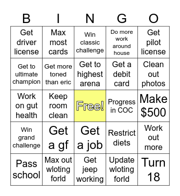 2025 Bingo Card