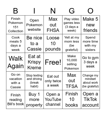 Khang’s 2025 Bingo Card