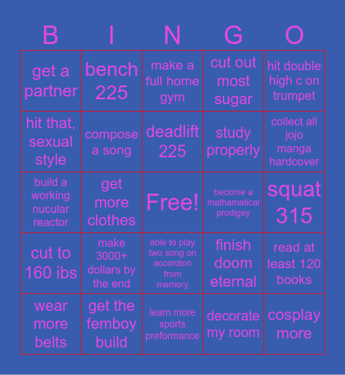 2025 Bingo Card
