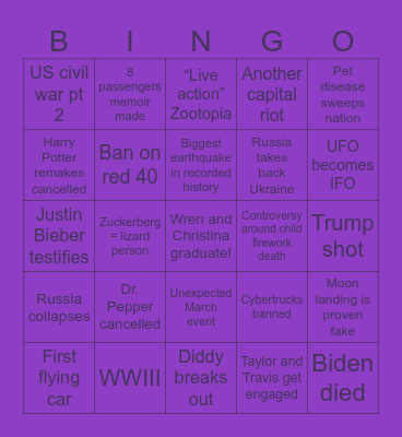 2️⃣0️⃣2️⃣5️⃣ Bingo Card