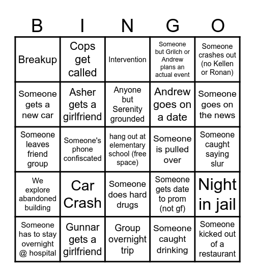 2025 Bingo Card